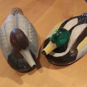 Set of ceramic ducks